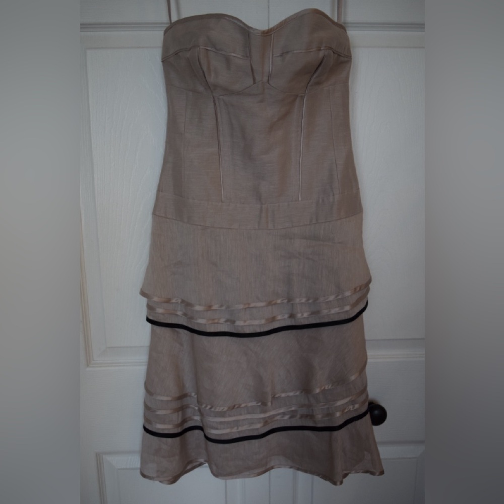 Linen Corset Party/Cocktail Dress